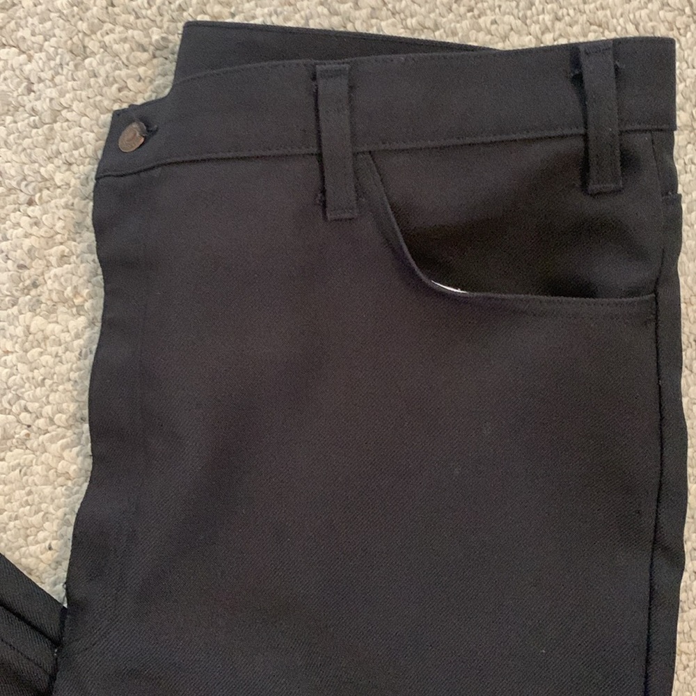 Levi's vintage gold tag navy blue polyester pants Size 42x34 - Picture 2 of 10